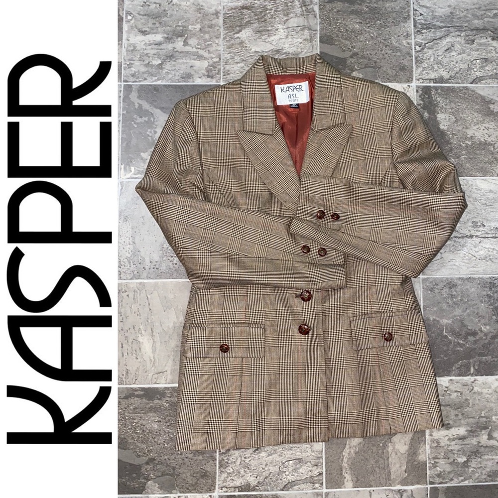 ✨KASPER Plaid Blazer✨